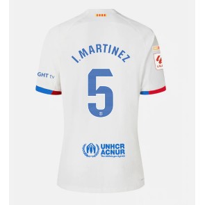 Lacne Muži Futbalové dres Barcelona Inigo Martinez #5 2023-24 Krátky Rukáv - Preč